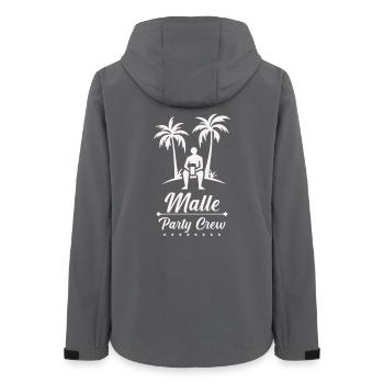 Strandurlaub Malle Party Crew - Frauen Recycelte Softshelljacke von Stanley/Stella - Anthrazit - Hinten - AI Model Female 172 light (172cm)
