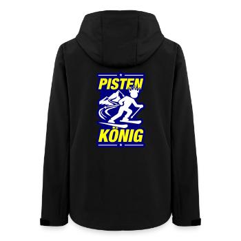 Pistes de ski de König - Veste softshell femme recyclée Stanley/Stella - noir - Dos - AI Model Female 172 light (172cm)
