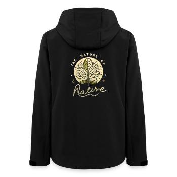 Follow the Nature of Nature - Women’s Recycled Softshell Jacket by Stanley/Stella - black - Back - AI Model Female 172 light (172cm)