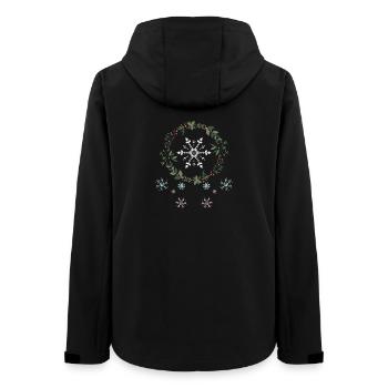 Flocons de neige - Veste softshell femme recyclée Stanley/Stella - noir - Dos - AI Model Female 172 light (172cm)