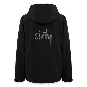 60 sixty birthday gift number sixty - Women’s Recycled Softshell Jacket by Stanley/Stella - black - Back - AI Model Female 172 light (172cm)