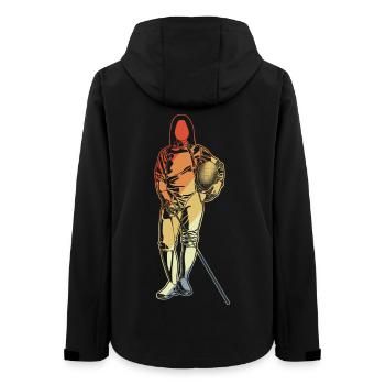 Fechten Mädchen Zeichnung - Frauen Recycelte Softshelljacke von Stanley/Stella - Schwarz - Hinten - AI Model Female 172 light (172cm)