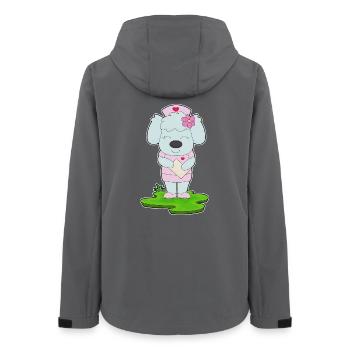 Infirmière canine - Veste softshell femme recyclée Stanley/Stella - charbon - Dos - AI Model Female 172 light (172cm)