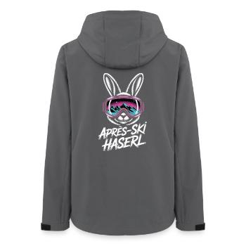 Après-ski bunny hut fun Skier ski bunny - Women’s Recycled Softshell Jacket by Stanley/Stella - anthracite - Back - AI Model Female 172 light (172cm)