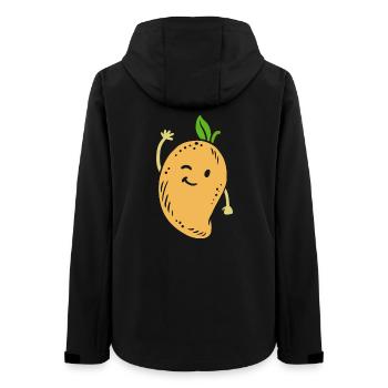 Mango Obst Kawaii - Frauen Recycelte Softshelljacke von Stanley/Stella - Schwarz - Hinten - AI Model Female 172 light (172cm)