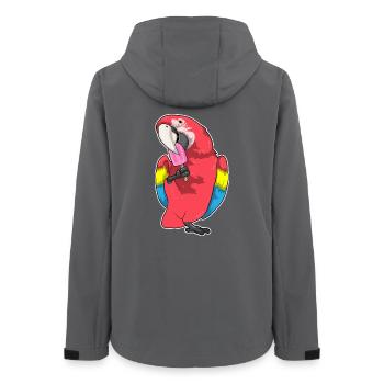 Parrot popsicles - Women’s Recycled Softshell Jacket by Stanley/Stella - anthracite - Back - AI Model Female 172 light (172cm)