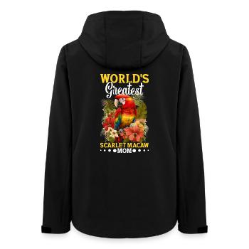 The greatest scarlachara mother in the world - Women’s Recycled Softshell Jacket by Stanley/Stella - black - Back - AI Model Female 172 light (172cm)