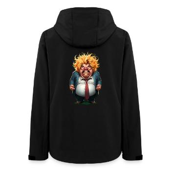 Caricature de citoyen en colère - Veste softshell femme recyclée Stanley/Stella - noir - Dos - AI Model Female 172 light (172cm)