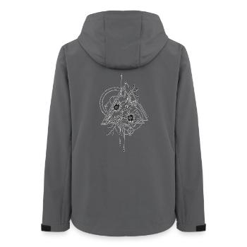 Tattoo girl - Frauen Recycelte Softshelljacke von Stanley/Stella - Anthrazit - Hinten - AI Model Female 172 light (172cm)
