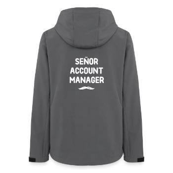 Señor Account Manager - Women’s Recycled Softshell Jacket by Stanley/Stella - anthracite - Back - AI Model Female 172 light (172cm)