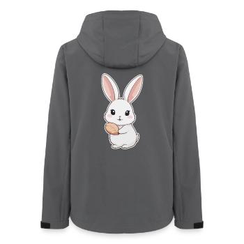 Bunny, Rabbit, Easter Bunny - Women’s Recycled Softshell Jacket by Stanley/Stella - anthracite - Back - AI Model Female 172 light (172cm)