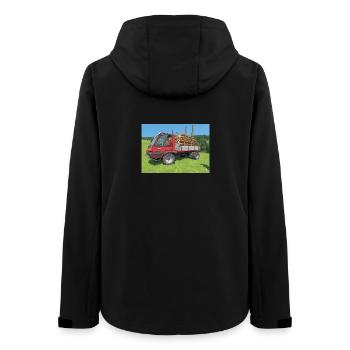 AEBI TP68 - Frauen Recycelte Softshelljacke von Stanley/Stella - Schwarz - Hinten - AI Model Female 172 light (172cm)