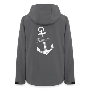 Fehmarn - Frauen Recycelte Softshelljacke von Stanley/Stella - Anthrazit - Hinten - AI Model Female 172 light (172cm)