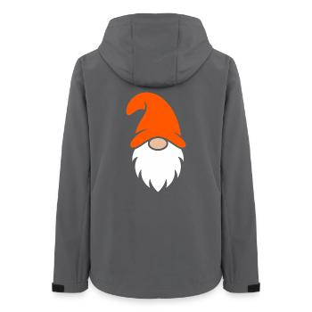 Orange Hut Gartenzwerg - Frauen Recycelte Softshelljacke von Stanley/Stella - Anthrazit - Hinten - AI Model Female 172 light (172cm)