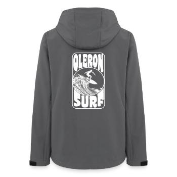 OLERON - Women’s Recycled Softshell Jacket by Stanley/Stella - anthracite - Back - AI Model Female 172 light (172cm)