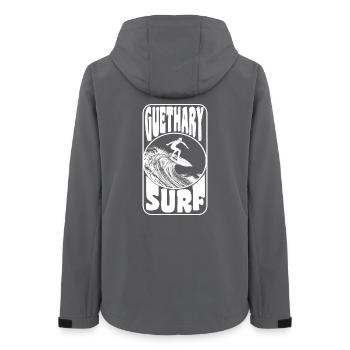 GUETARY - Women’s Recycled Softshell Jacket by Stanley/Stella - anthracite - Back - AI Model Female 172 light (172cm)