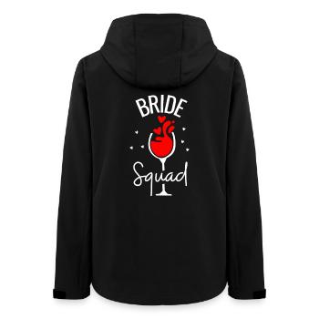 Bride Squad Wein - Frauen Recycelte Softshelljacke von Stanley/Stella - Schwarz - Hinten - AI Model Female 172 light (172cm)