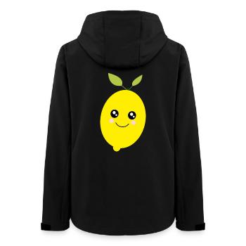 Kawaii citron vert citron vert Kawaii autocollant - Veste softshell femme recyclée Stanley/Stella - noir - Dos - AI Model Female 172 light (172cm)