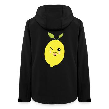 Citron, Citron vert, Citron vert, Fruits, Fruits, Végétalien - Veste softshell femme recyclée Stanley/Stella - noir - Dos - AI Model Female 172 light (172cm)