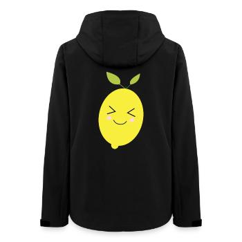 Citron, Citron vert, Citron vert, Fruits, Fruits, Végétalien - Veste softshell femme recyclée Stanley/Stella - noir - Dos - AI Model Female 172 light (172cm)