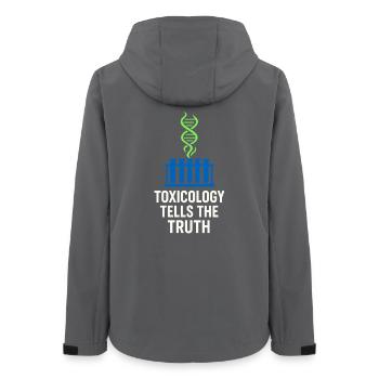 Forensic Chemist Crime Lab Toxicology - Women’s Recycled Softshell Jacket by Stanley/Stella - anthracite - Back - AI Model Female 172 light (172cm)