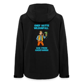 Chef Hatte Wildunfall Fisch Angefahren - Women’s Recycled Softshell Jacket by Stanley/Stella - black - Back - AI Model Female 172 light (172cm)