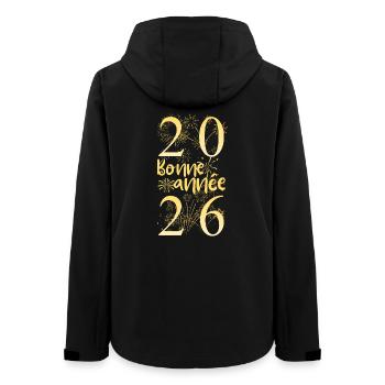 Frohes neues Jahr 2026 Neujahr Neujahr Neujahr - Frauen Recycelte Softshelljacke von Stanley/Stella - Schwarz - Hinten - AI Model Female 172 light (172cm)