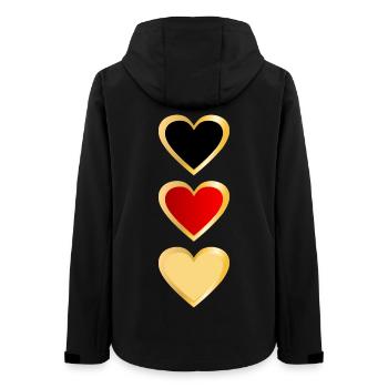 Allemagne - Équipe Heart - Veste softshell femme recyclée Stanley/Stella - noir - Dos - AI Model Female 172 light (172cm)