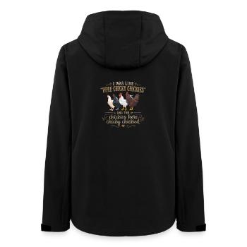 Hennenhumor Retro Groovy Farmer Geschenk - Frauen Recycelte Softshelljacke von Stanley/Stella - Schwarz - Hinten - AI Model Female 172 light (172cm)