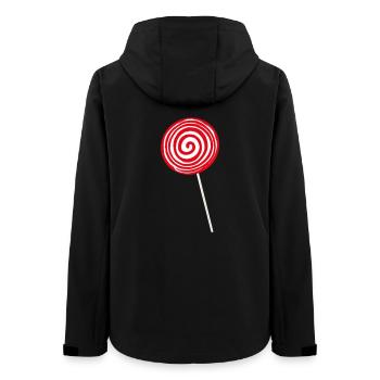 Lolli Lollipop Candy Candy Lolly sweet tooth - Women’s Recycled Softshell Jacket by Stanley/Stella - black - Back - AI Model Female 172 light (172cm)
