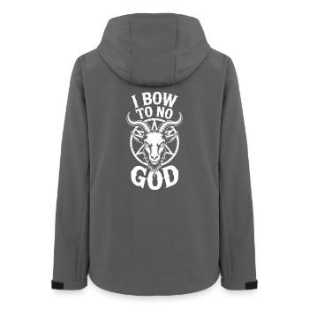 I Bow to No God Goat Skull - Women’s Recycled Softshell Jacket by Stanley/Stella - anthracite - Back - AI Model Female 172 light (172cm)