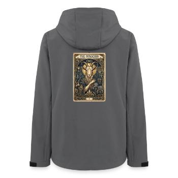 Goat, the magician - Women’s Recycled Softshell Jacket by Stanley/Stella - anthracite - Back - AI Model Female 172 light (172cm)