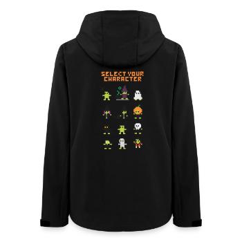  Pixel Frog Froggies Character pack - Women’s Recycled Softshell Jacket by Stanley/Stella - black - Back - AI Model Female 172 light (172cm)