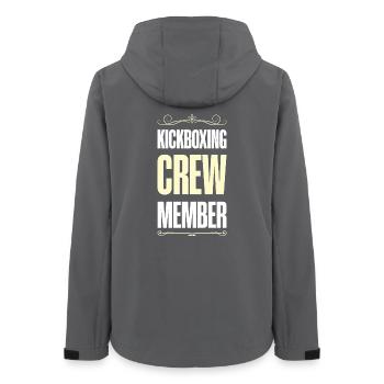 Kickboxing Crew - Women’s Recycled Softshell Jacket by Stanley/Stella - anthracite - Back - AI Model Female 172 light (172cm)