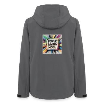 Power Saving Mode - Women’s Recycled Softshell Jacket by Stanley/Stella - anthracite - Back - AI Model Female 172 light (172cm)