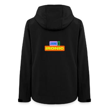 Chronic but ironic - Women’s Recycled Softshell Jacket by Stanley/Stella - black - Back - AI Model Female 172 light (172cm)