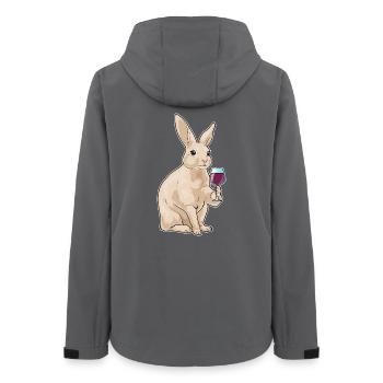 Rabbit Red Wine - Women’s Recycled Softshell Jacket by Stanley/Stella - anthracite - Back - AI Model Female 172 light (172cm)