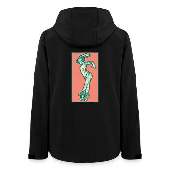 Female dancer #20 - Frauen Recycelte Softshelljacke von Stanley/Stella - Schwarz - Hinten - AI Model Female 172 light (172cm)