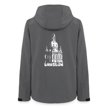 Dresden Frauenkirche Souvenir Logo Dresdner Symbol - Frauen Recycelte Softshelljacke von Stanley/Stella - Anthrazit - Hinten - AI Model Female 172 light (172cm)