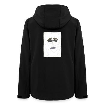 talk about feelings 3 - Women’s Recycled Softshell Jacket by Stanley/Stella - black - Back - AI Model Female 172 light (172cm)