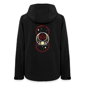 Serpent avec symbole de l’infini et triple lune - Veste softshell femme recyclée Stanley/Stella - noir - Dos - AI Model Female 172 light (172cm)