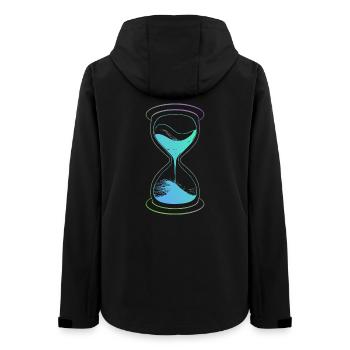 Hourglass Neon Time - Women’s Recycled Softshell Jacket by Stanley/Stella - black - Back - AI Model Female 172 light (172cm)