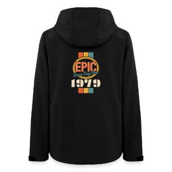 Legendary since 1979 - Women’s Recycled Softshell Jacket by Stanley/Stella - black - Back - AI Model Female 172 light (172cm)