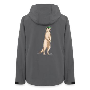 Erdmännchen Golf Golfschläger - Frauen Recycelte Softshelljacke von Stanley/Stella - Anthrazit - Hinten - AI Model Female 172 light (172cm)