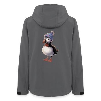 Beau macareux avec chapeau - Veste softshell femme recyclée Stanley/Stella - charbon - Dos - AI Model Female 172 light (172cm)