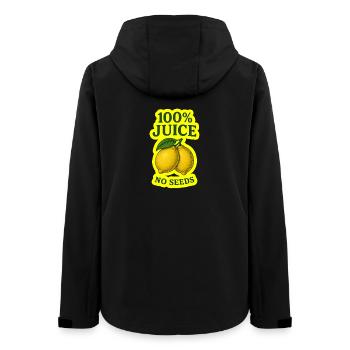 100% Juice no SEEDS - Women’s Recycled Softshell Jacket by Stanley/Stella - black - Back - AI Model Female 172 light (172cm)