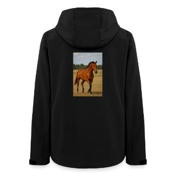 Elegance on the move - Women’s Recycled Softshell Jacket by Stanley/Stella - black - Back - AI Model Female 172 light (172cm)