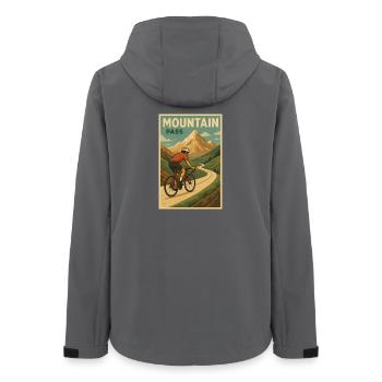Vélo Passage col Montagne - Veste softshell femme recyclée Stanley/Stella - charbon - Dos - AI Model Female 172 light (172cm)
