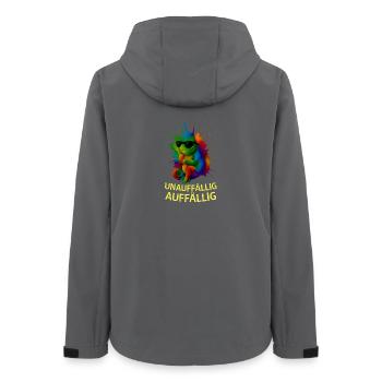 Caméléon arc-en-ciel avec style - Veste softshell femme recyclée Stanley/Stella - charbon - Dos - AI Model Female 172 light (172cm)