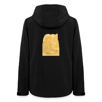 Mamie Karin - Veste softshell femme recyclée Stanley/Stella - noir - Dos - AI Model Female 172 light (172cm)